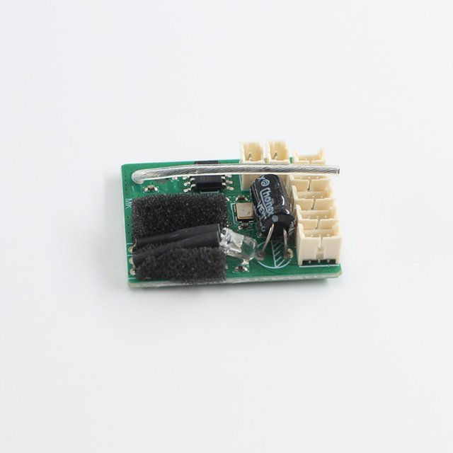 Placa de módulo receptor para avión de control remoto, piezas con almohadilla de esponja, componentes de repuesto para modificación del para Wltoys
