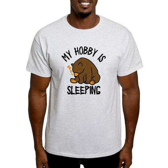 CafePress - My Hobby Is Sleeping Chill Grizzly Bear Men's Value T Shirt - Men's Classic Graphic T-Shirt