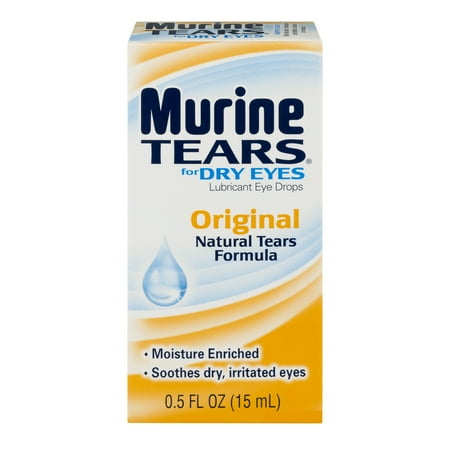 Murine Tears for Dry Eyes Lubricant Eye Drops Original, 0.5 FL OZ