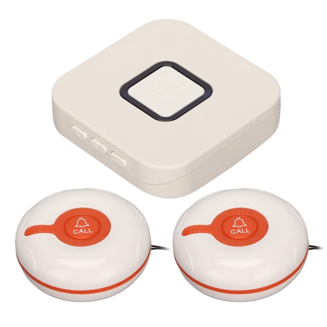 Elderly Monitoring Call Button, Light Weight 100-240V ABS Caregiver Pager For Home For Hotel EU Plug