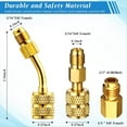 thumbnail image 4 of Kit de Acoplador Rápido de Adaptador AC R134A, Válvula de Grifo de Tanque R134a R134a A R22/410a para de Refrigeración de Aire Acondicionado, 4 of 5