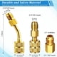 thumbnail image 4 of Kit de Acoplador Rápido de Adaptador AC R134A, Válvula de Grifo de Tanque R134a R134a A R22/410a para de Refrigeración de Aire Acondicionado, 4 of 5