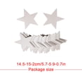 thumbnail image 3 of Recortes de confeti de estrellas colgantes, adorno de cartel pequeño, decoración de fiesta, adorno creativo para el hogar, suministros festivos Kits de decoración para fiestas blanco plateado Cateissary  HA059433-01, 3 of 6