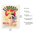 thumbnail image 2 of Eldorado Music Hall - Paris France - Vintage Music Poster by Jules Chéret - Master Art Print (Unframed) 9in x 12in, 2 of 4