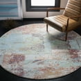 thumbnail image 2 of SAFAVIEH Prism Isaija Abstract Distressed Area Rug, Cream/Light Aqua, 4' x 6', 2 of 10
