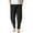 Black, variant on Njoeus Men's Cotton Linen Pants Loose Casual Beach Pants Men's Lightweight Elastic Waist Pants Yoga Pants Lounge Pants Pajama M-3XL
