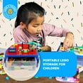 thumbnail image 5 of Bins & Things Lego Storage, Bin Box Organizer - Kids Toy Storage Containers - Small Brick Shaped Tub Organizers for Legos, Barbie Dolls, Hot Wheels and Beyblade- Anti-Lego Mess Organizer (Blue & Red), 5 of 7