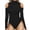 C-Black, variant on TIANZEN Womens Off Shoulder Thong Bottoming Shirt Bodysuit Solid Color Overalls for Women Maternity