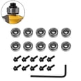 thumbnail image 6 of 10Pc Router Bits Top Mounted Ball Bearings Guide for Router Bit Bearing 12.7Mm, 6 of 8