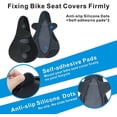 thumbnail image 4 of Funda de gel para sillín de bicicleta - almohadilla para sillín con funda impermeable y antipolvo - 28 x 18 cm (11 x 7 pulgadas), 4 of 5