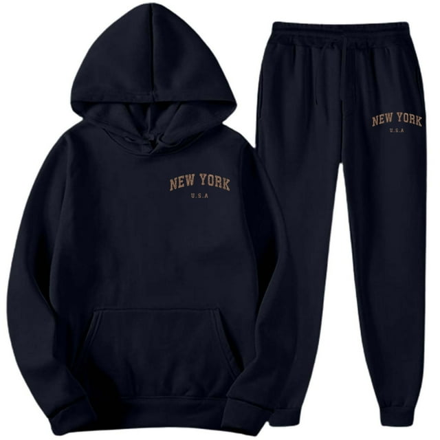 Men's 2 Piece Athletic Sweatsuit - Jogging Sweatshirt Sweatpants Set, Comfortable Soft Fabric, Athletic Design, Perfect for Workouts, Jogging Casual Wear