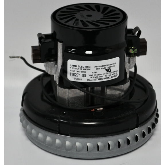 Ametek Lamb 5.7 Inch Single Stage 240 Volt Ball Bearing Motor 116271-00