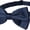 Navy Blue, variant on Jacob Alexander Men's Solid Color Extra Large Pre-Tied Bow Tie - Silver
