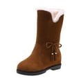 thumbnail image 2 of LSLJS Bottes Unies de Mode pour Femmes, Bottes à Talon Bas Rond pour Femmes, Bottines et Bottillons pour Femmes, Bottes pour Femmes, 2 of 9