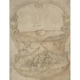 thumbnail image 2 of Girolamo Genga 19x24 Black Ornate Framed Double Matted Museum Art Print Titled: Design for a Bucket-Like Vessel with a Handle of Non-Figural Interlaces, on a Body Adorned with a Ri, 2 of 5