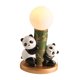 thumbnail image 2 of Lámpara de noche con forma de panda para mesita de noche, lámpara de noche con forma de animal para cafetería, chimenea y balcón. panda negro, 2 of 9