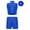 Blue, variant on TTAO Acrobatics Gymnastics Leotards for Girls Rhinestones Athletic Crop Top with Shorts Cheerleading Uniform Set Blue 10
