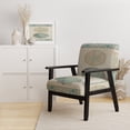 thumbnail image 2 of Designart "Seastar And Blue Sea Shell II" Upholstered Nautical & Coastal Accent Chair - Arm Chair, 2 of 4