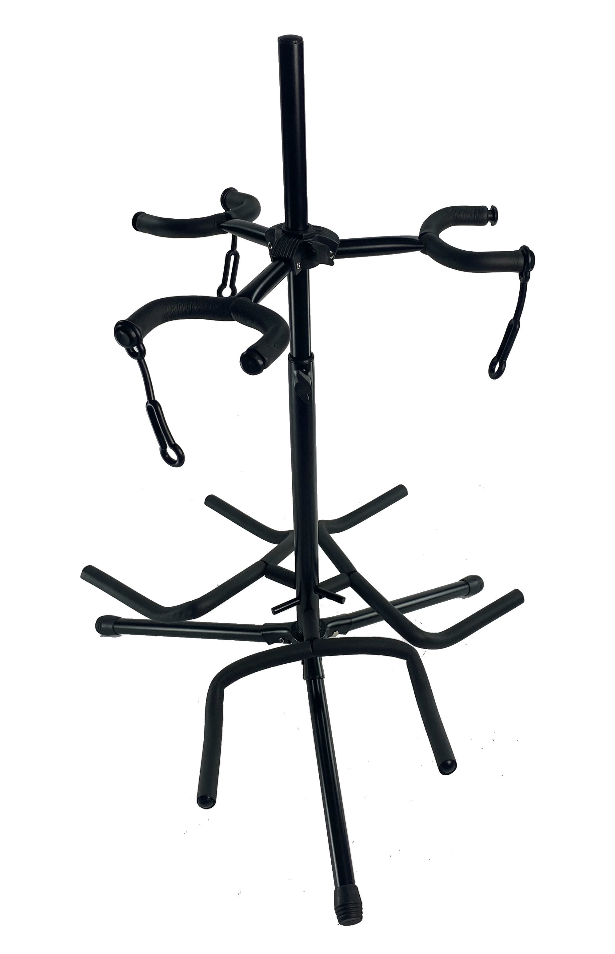 Zenison Triple Guitar Stand Upright Storage for 3 Instruments All Guitars & Bass