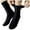 Black, variant on HAiming Cable Knitted Socks for Women Winter Thicken Warm Soft Socks Solid Color Casual Fuzzy Comfy Crew Ankle Sock