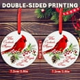 thumbnail image 2 of Red Cardinal Christmas Ornaments - Memorial Gifts for Loved One, Sympathy Gifts - Christmas Ornament - Holiday Tree Decoration - Ceramic Keepsake - Gift for Women Men Kids - Home..., 2 of 5