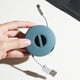 thumbnail image 4 of 6X Enrollador de Bobina Cable de Cargador Portátil Enrollador de Cable de Almacenamiento Redondo Gestión de Cables Retráctil Carrete de Cable de Alambre USB Flexible, 4 of 5