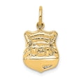 thumbnail image 1 of 14K Yellow Gold Charm Pendant Themed 18.5 mm 11 Police Badge, 1 of 3