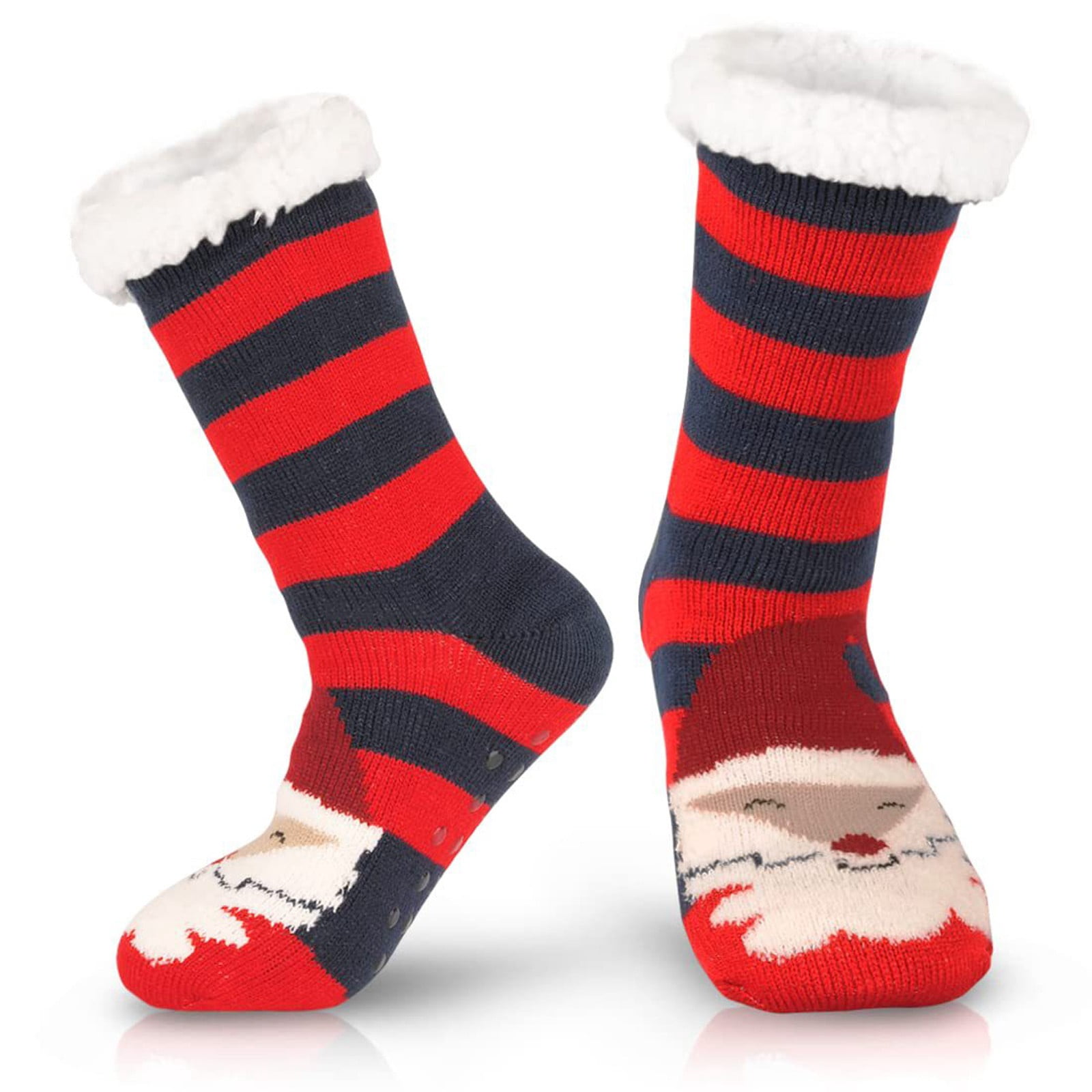 Lot Chaussettes Chaudes Noël Femme Homme - Coton, Polyester, Élasthanne | Taille 35-43 | Modèles Décontractés | Cadeau Festif - 2