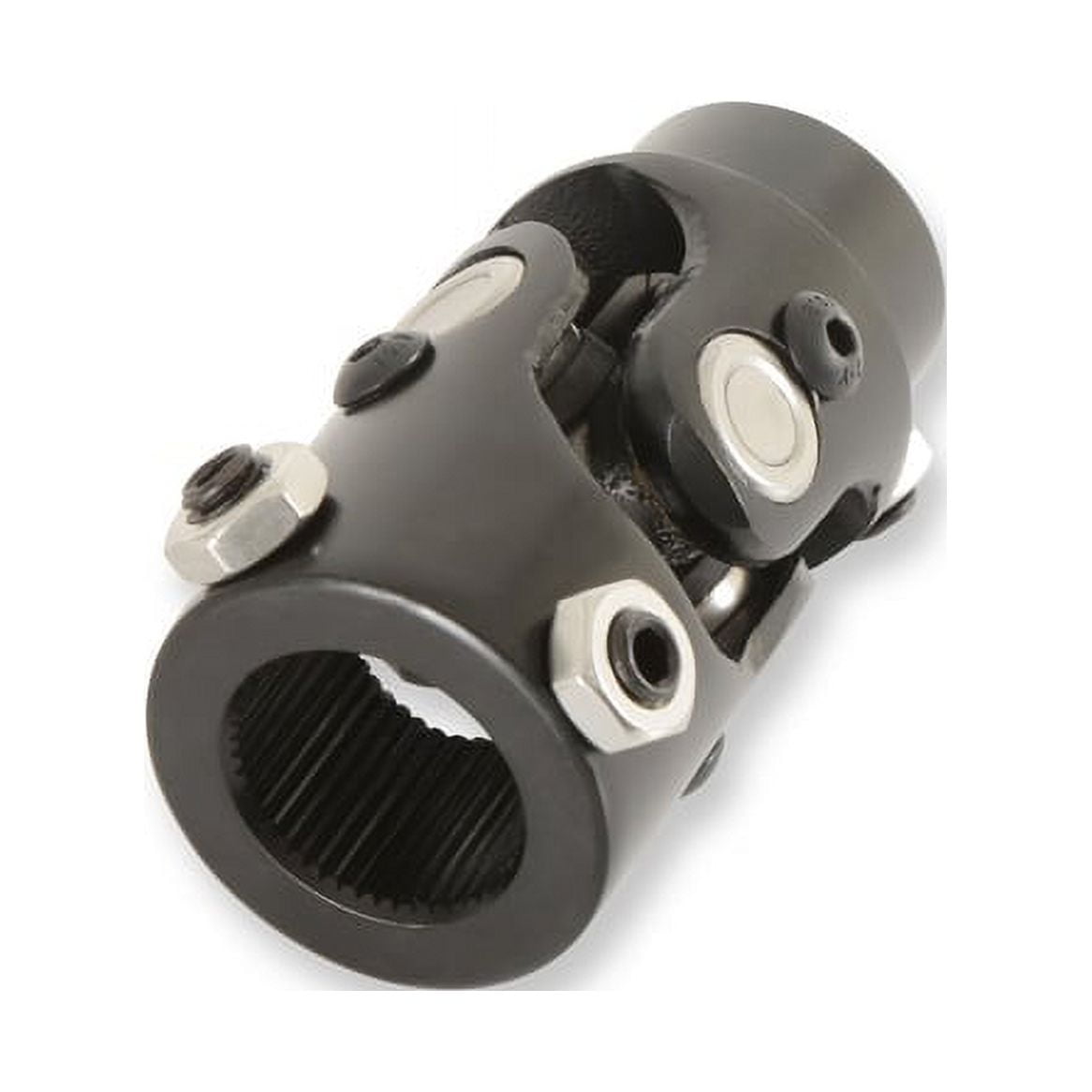 Holley 320-104 U-Joint, 1 Inch 48 Spline to 1 Inch DD - Black Zinc