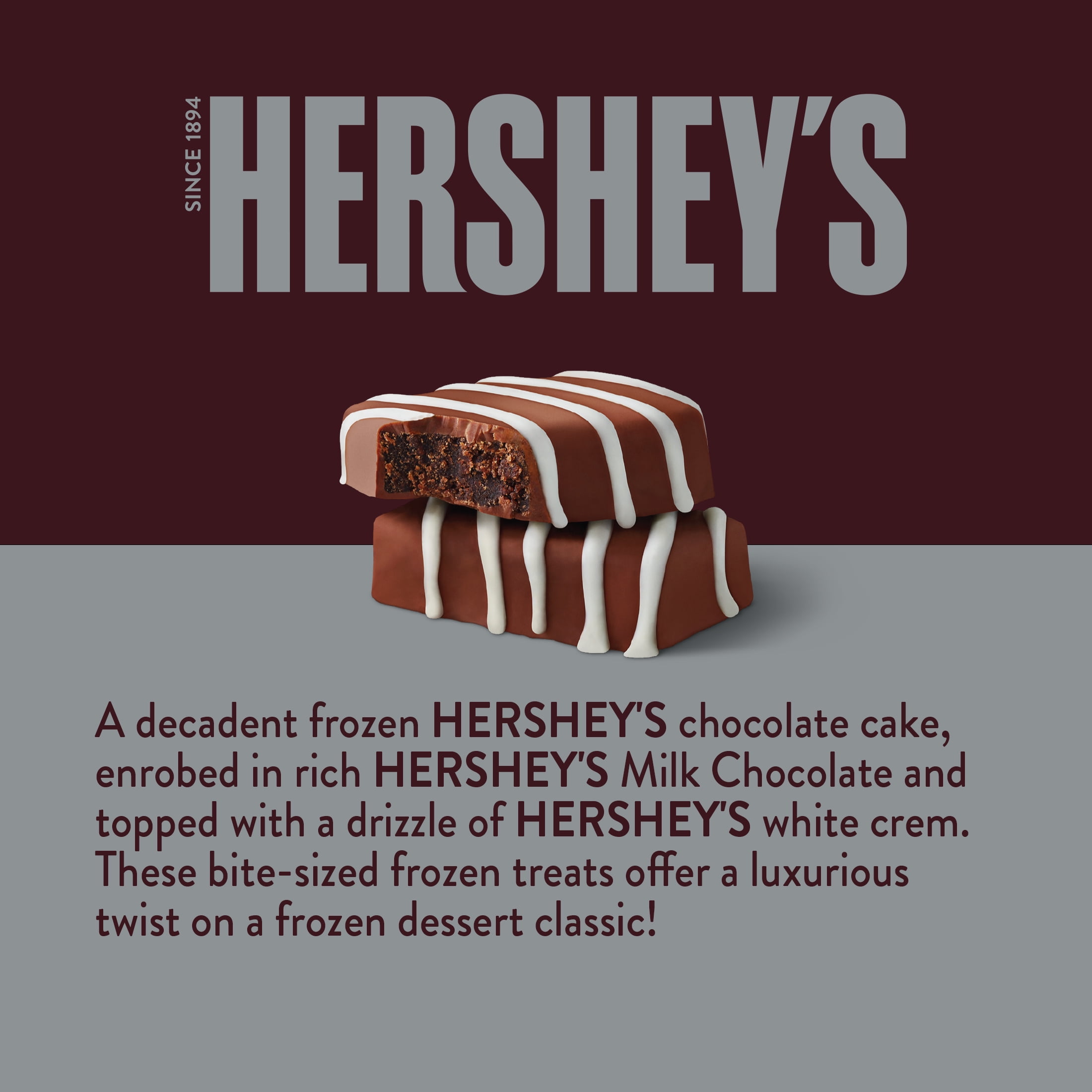 Hershey's Milk Chocolate Cake Bites, 7.2oz. (Frozen)