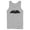 Athletic Heather, variant on Men's Batman Caped Crusader Silhouette  Tank Top White X Large