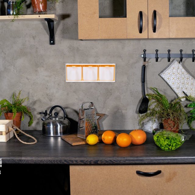 WEUVEB 1Jgo Para Condimentos Con 3 Divisiones Y Con Para Uso En Cocina