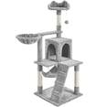 thumbnail interactive-video image 1 of Cat Craft Floor To Ceiling Cat Tree - 95-108 Inch Tall Cat Tower With Scratching Posts & Platforms 1 of 4