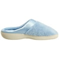 thumbnail image 6 of Isotoner Microterry Pillowstep Satin Clog  Bonney Blue   Small (6.5-7), 6 of 7