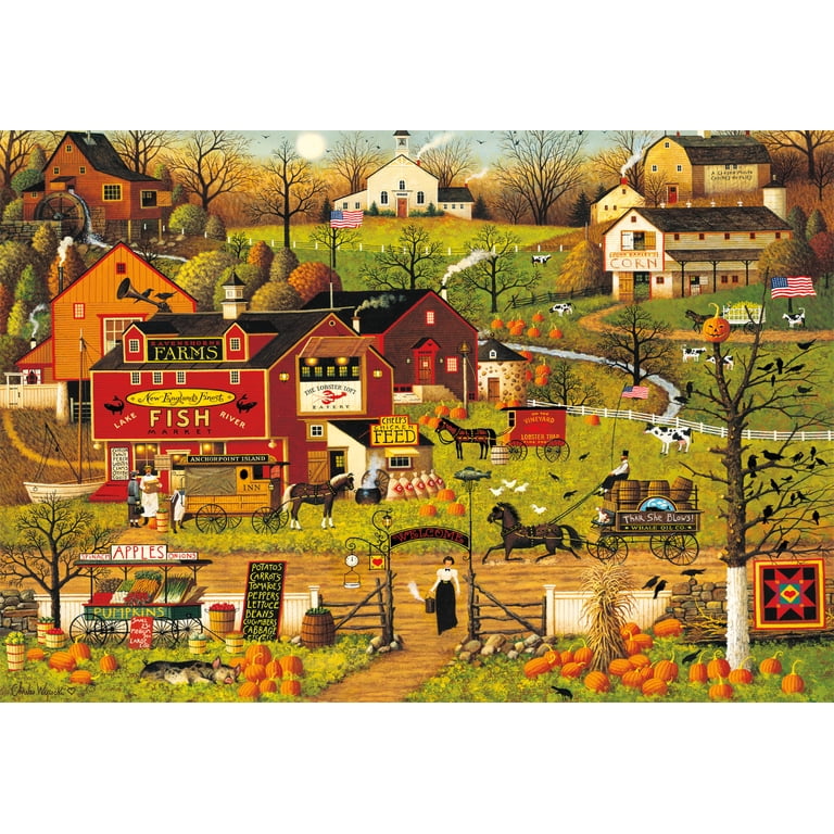 Buffalo Games 2000-Piece Charles Wysocki Blackbirds Roost Puzzle
