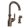 thumbnail image 6 of Moen Brantford Oil Rubbed Bronze One-Handle Kitchen Faucet, 6 of 7