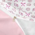 thumbnail image 4 of jejeloiu Watercolor Seashell Starfish Bedding For Girls,Pink Bow Duvet Cover Full,Pink White,Pink Reversible,3 Pieces,1 Duvet Cover and 2 Pillowcases, 4 of 6