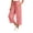 Red women plaid wide leg capri pants a1, variant on Cagogo Women's Plaid Wide Leg Capri Pants Drawstring Elastic Waist Casual Loose Cropped Trousers with Pockets Plus Size Beach Vacation Lounge Wear, Black XL