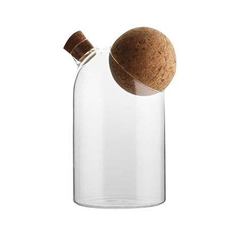 Kitandove Glass Canisters With Lids Sealed Container Clear 1Pack