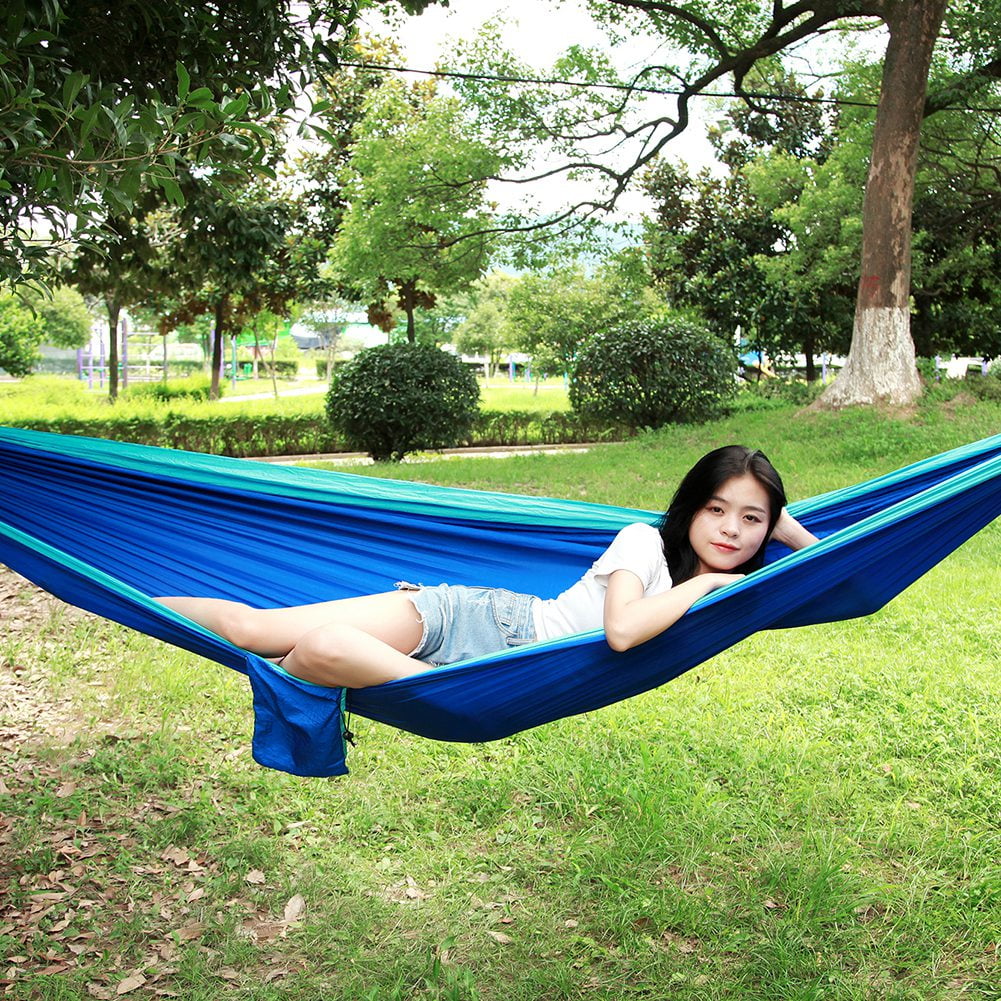 Portable Camping Hammock With Tree Strap Hanging Bed Lightweight For Backpacking Hiking
