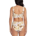 thumbnail image 3 of Daiia Cute Bee Gnome2 Women's Bikini Set Two Piece Swimsuit High Waisted Bikini Adjustable Straps Bikini Perfect for Beach, Pool, and Summer Vacation-Medium, 3 of 9