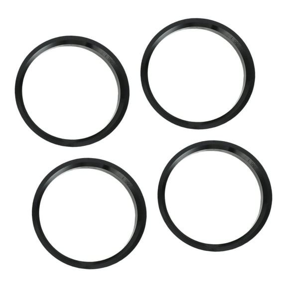 Unique Bargains Hub Centric Rings, 66.1mm ID 73.1mm OD  Car Wheel Hubrings ABS Plastic Black, 4pcs