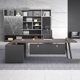 thumbnail image 2 of Conference Storage Office Desk Corner Monitor Stand Up Meeting Boss Luxury Office Desk Workbench Scrivania Legno Furniture HDH My Lux Decor Round, 2 of 10