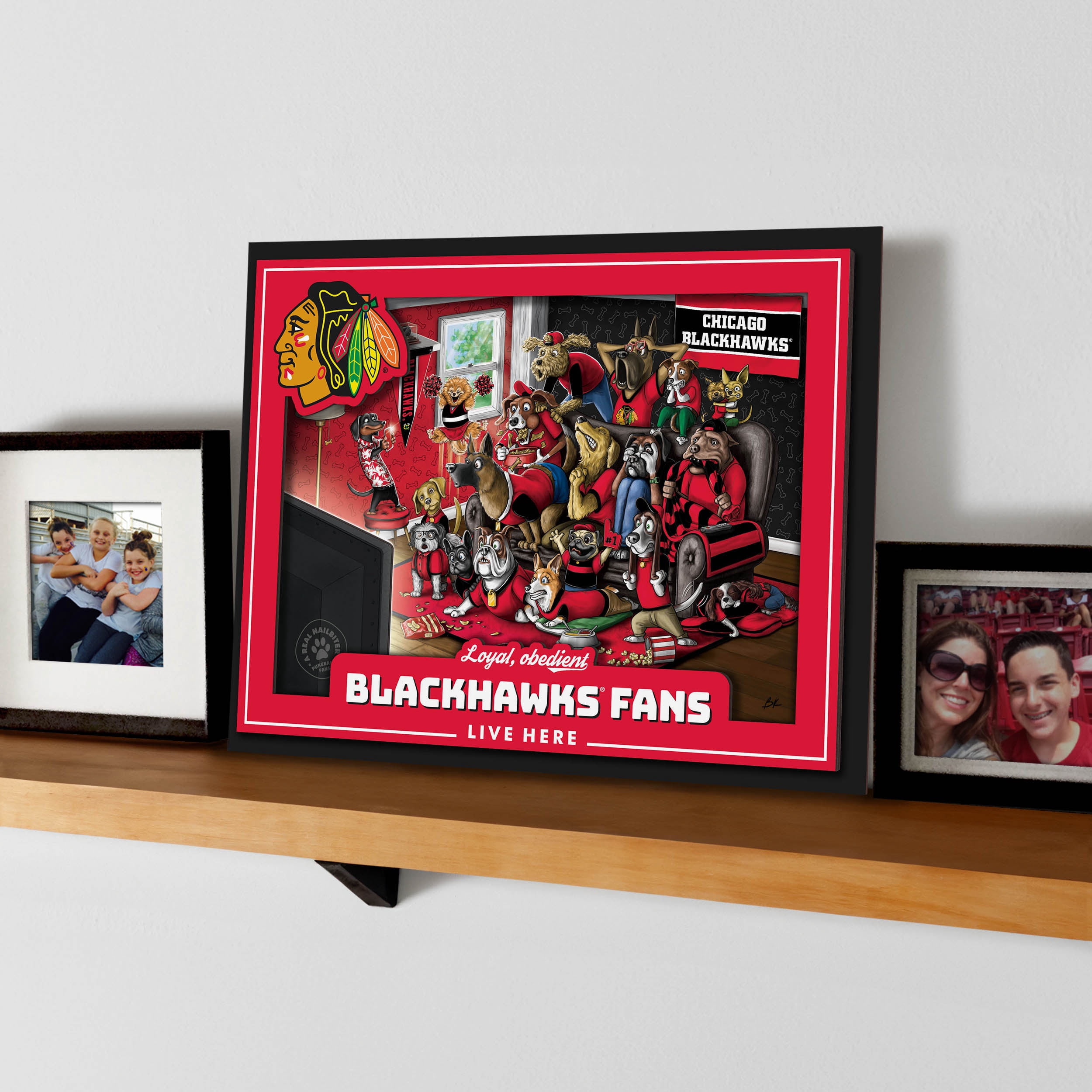 YouTheFan NHL Chicago Blackhawks Purebred Fans Wall Art