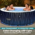 thumbnail image 6 of Bestway SaluSpa Hollywood Luxe 4-6 Person Inflatable Hot Tub, Round Energy-Efficient Spa, 77" x 26", 6 of 11