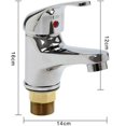 thumbnail image 2 of Grifos para lavabo, grifo mezclador para baño, grifo mezclador frío y caliente, grifo para lavabo de latón macizo cromado, grifo para lavabo de tocador para baño, cocina, guardarro, 2 of 5