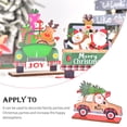 thumbnail image 3 of Bearachild Rebanadas de Navidad con soporte Navidad Papá Noel Decoración de de coche Impresión colorida Montaje Adornos Bar Hotel Fiesta Kits de decoración para fiestas Tipo 1 Bearachild HA069474-01, 3 of 5