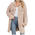 thumbnail image 2 of Cardigan Sweaters for Women 2025 Long Sleeve Lapel Button Loose Knitted Sweater Coat Jacket Womens Cardigan Sweaters, 2 of 8