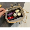 thumbnail image 7 of Women's Kiss Lock Crossbody Bag Small Velvet Kiss Clasp Shoulder Cross Body Purse Retro Top Handle Handbag Evening Bags, 7 of 7