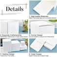 thumbnail image 4 of Paquete de 30 cajas de regalo Kraft, cajas de cartón blanco para envolver regalos, cajas para galletas y dulces de 3 x 3 x 3.5 pulgadas, 4 of 8